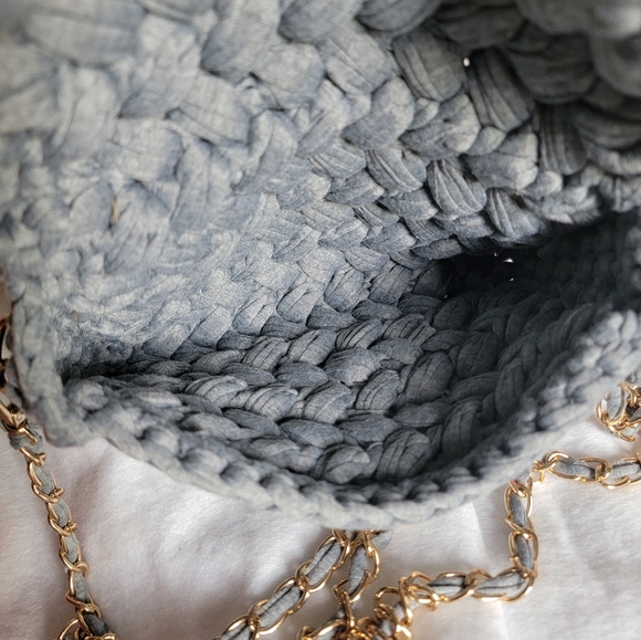 Blue Wooven Crossbody bag ( NWOT Handcrafted - Picture 5 of 5